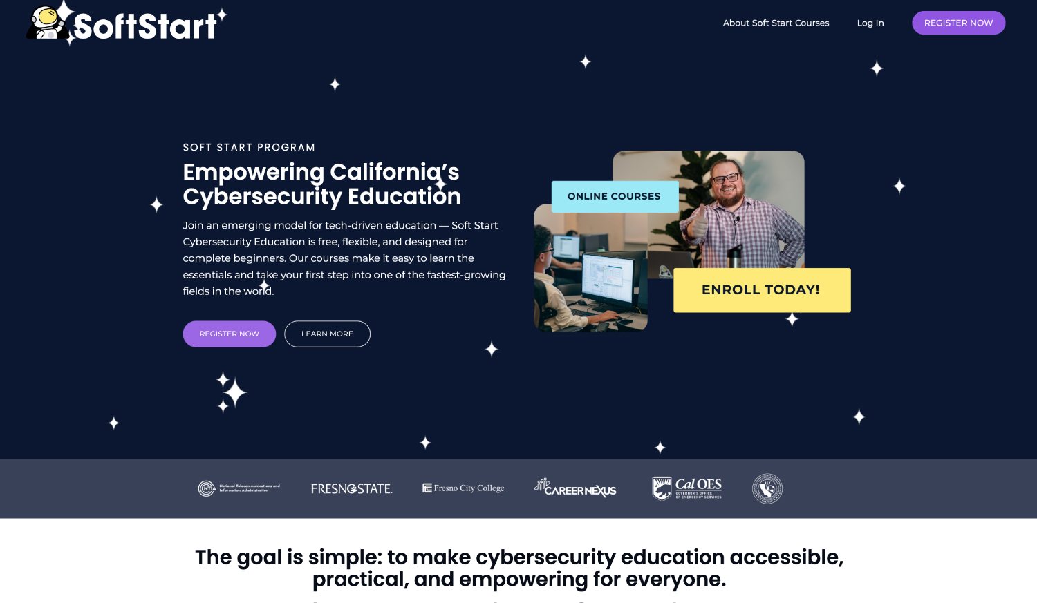 Softstart Cybersecurity Program Website